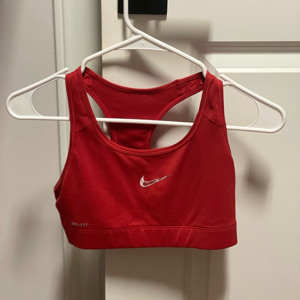 Red Nike Sports Bra
